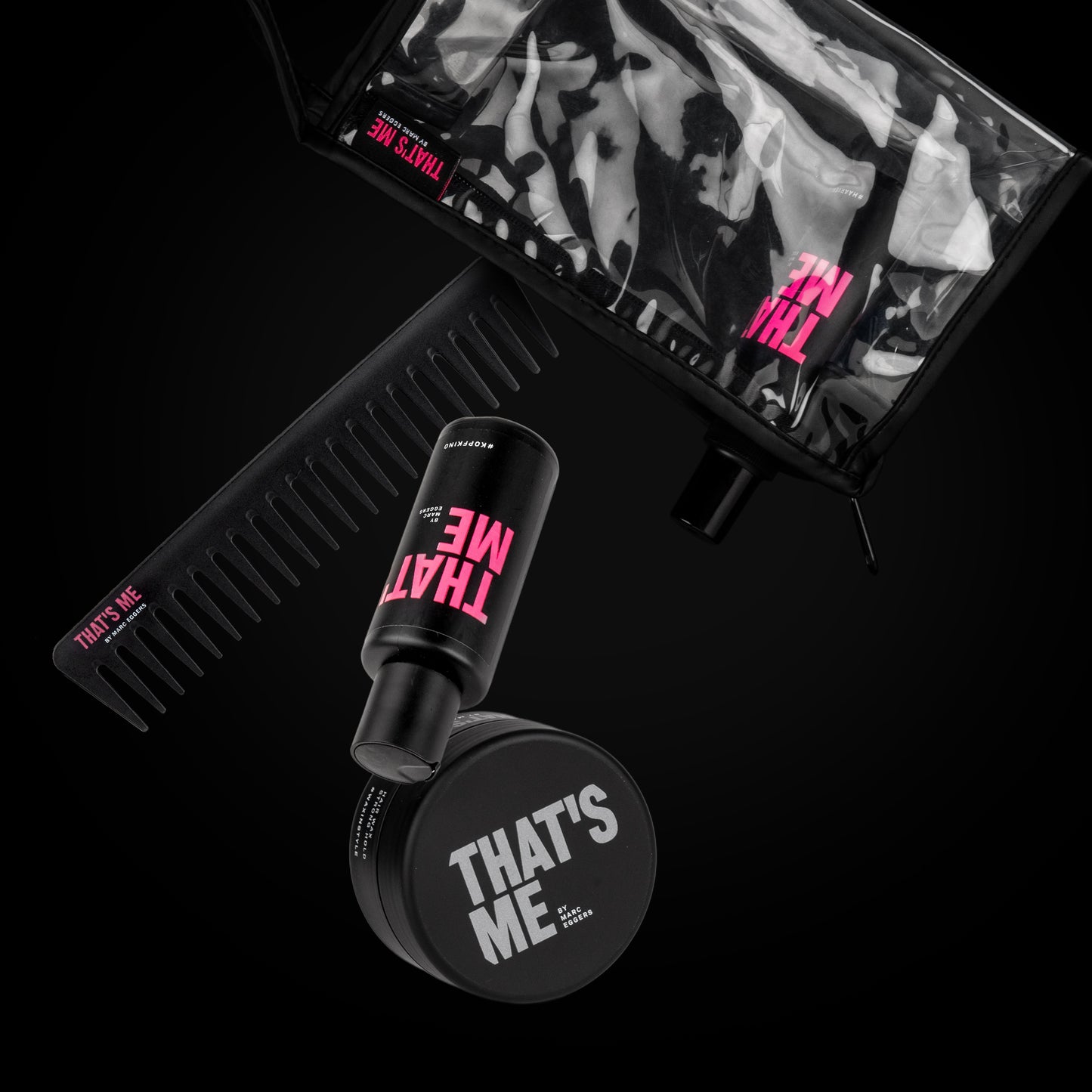 Care-Set 100ml mit Kulturbeutel (Haarwachs + Haarverdigger + Haarshampoo)